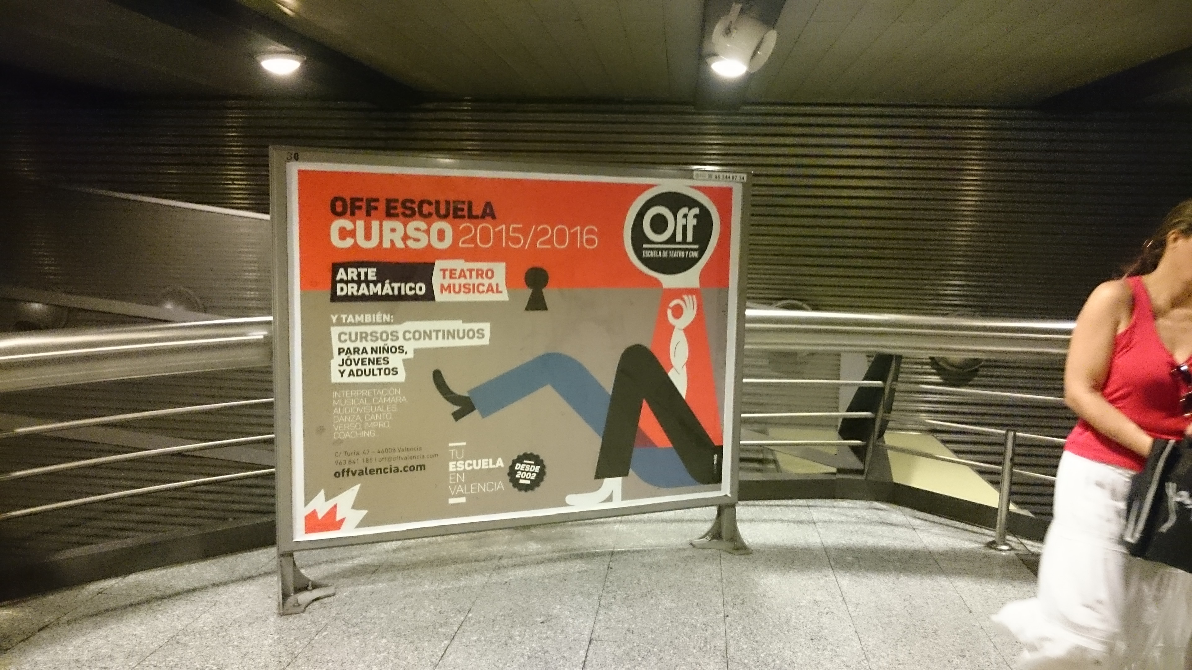 Publicidad metro – ESCUELA DE TEATRO y CINE OFF