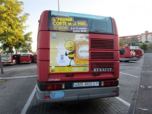 Publicidad autobuses – Feria de la miel 2015