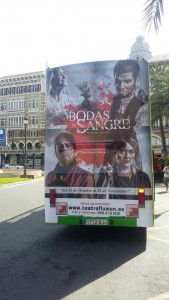 Publicidad autobuses – Bodas de Sangre Teatro Flumen
