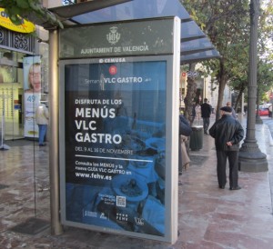 Publicidad marquesinas – Federación de hostelería Valencia