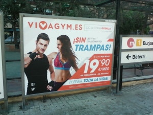 Publicidad metro Valencia – VIVA GYM