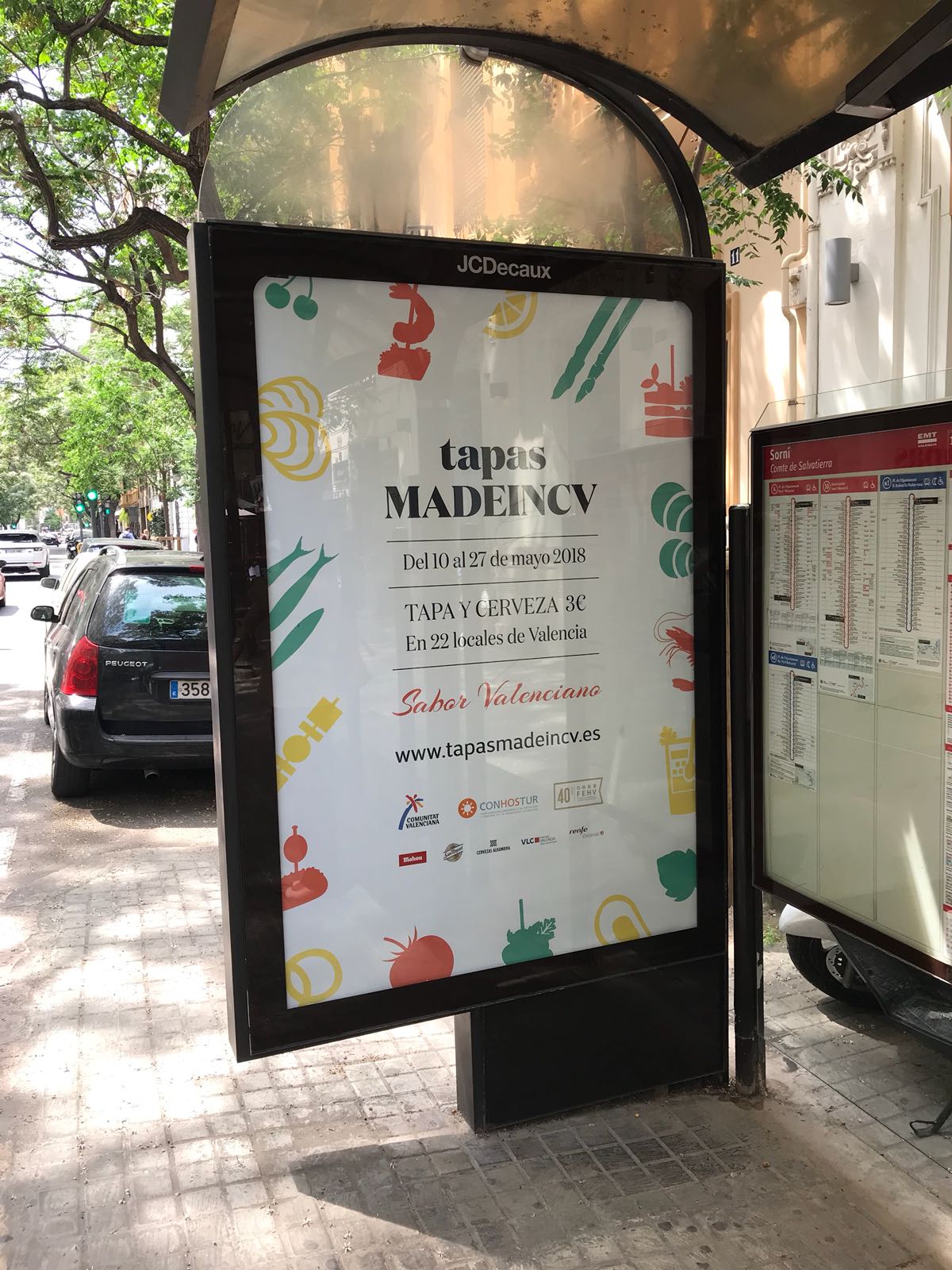 Publicidad en mupis y marquesinas valencia, publicidad paradas de autobús