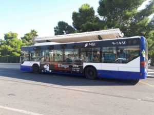Publicidad autobuses, Publicidad exterior, concierto de Alicante, el drogas