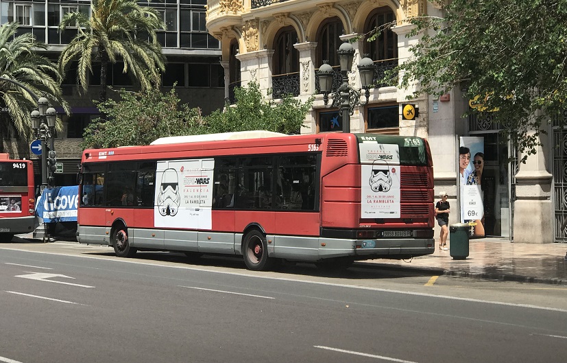 Publicidad autobuses Valencia Expowars