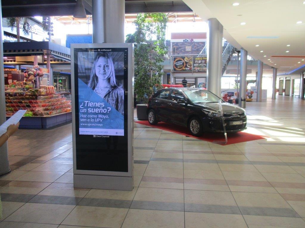 publicidad digital en centros comerciales, publicidad exterior Valencia