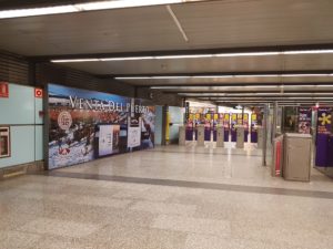 publicidad espectacular en metro Valencia
